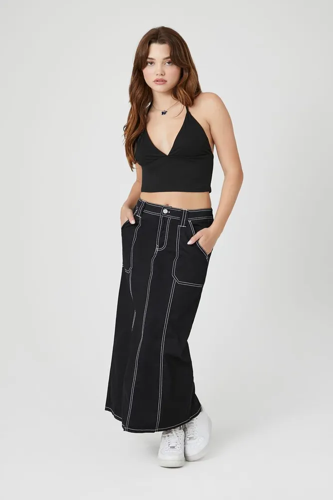 Forever 21 high shop waisted maxi skirt