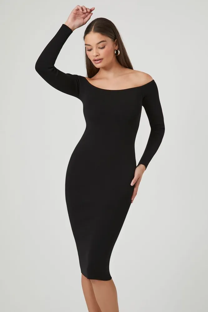 Forever 21 black sweater dress on sale