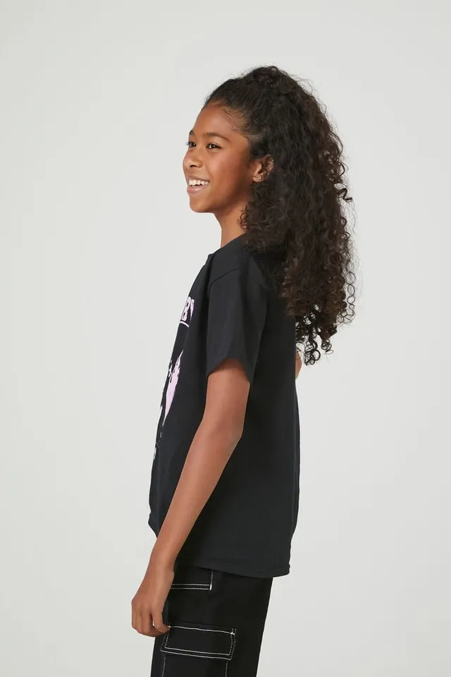 Forever 21 Girls Cry Baby Graphic T-Shirt (Kids) in Black, 9/10