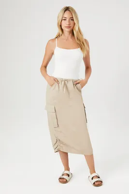Forever 21 white midi skirt best sale
