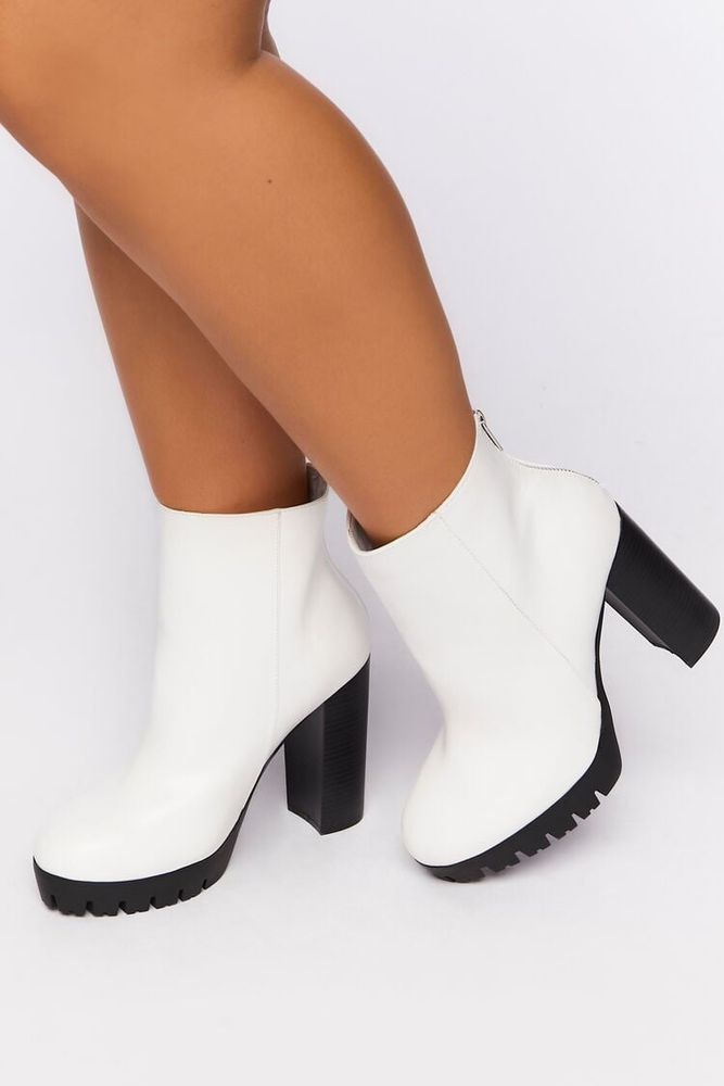 Forever 21 hot sale white booties