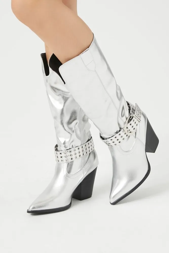 Metallic boots forever 21 sale