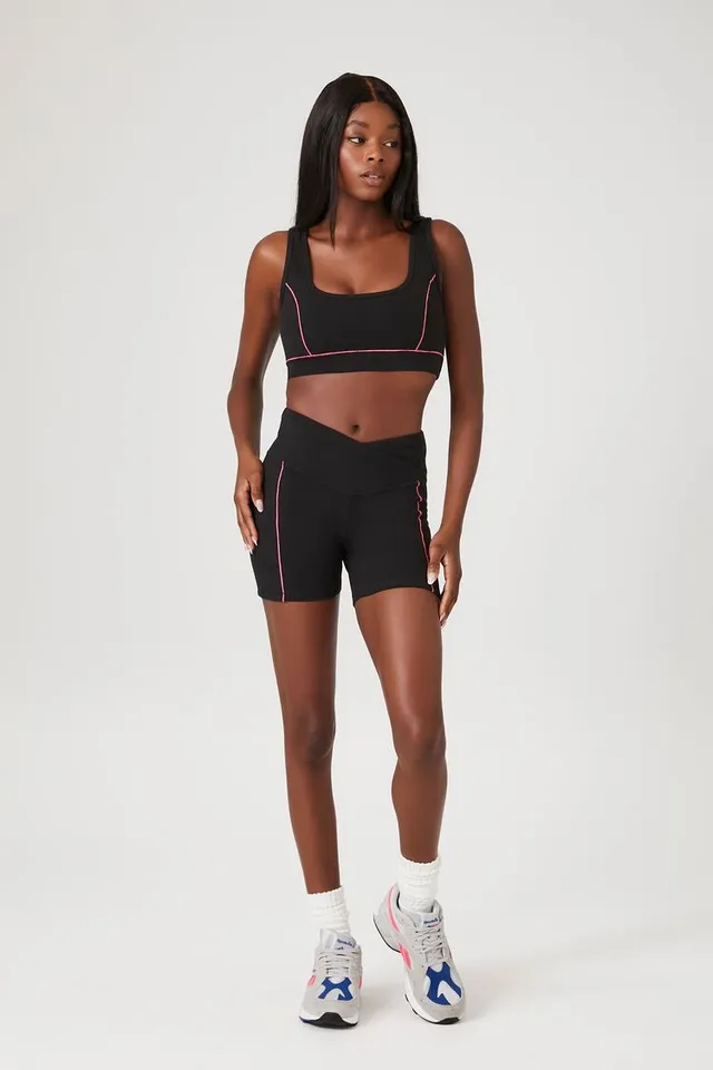 Forever 21 black sports bra deals