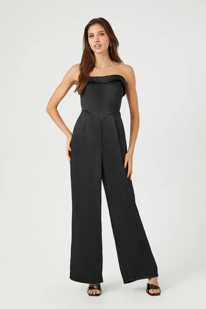 Forever 21 strapless shop jumpsuit