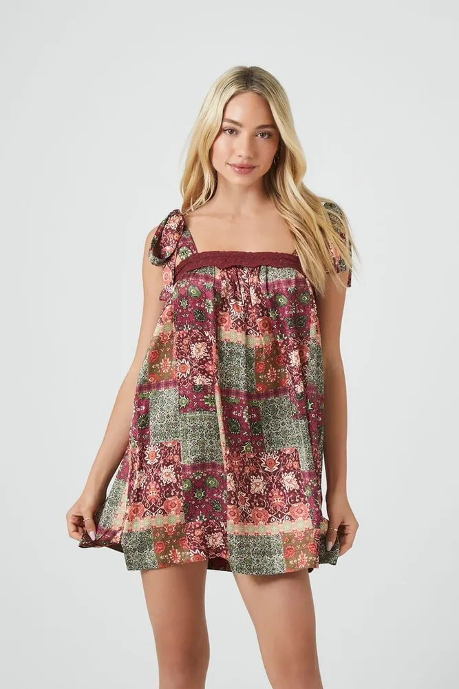 Patchwork 2025 mini dress