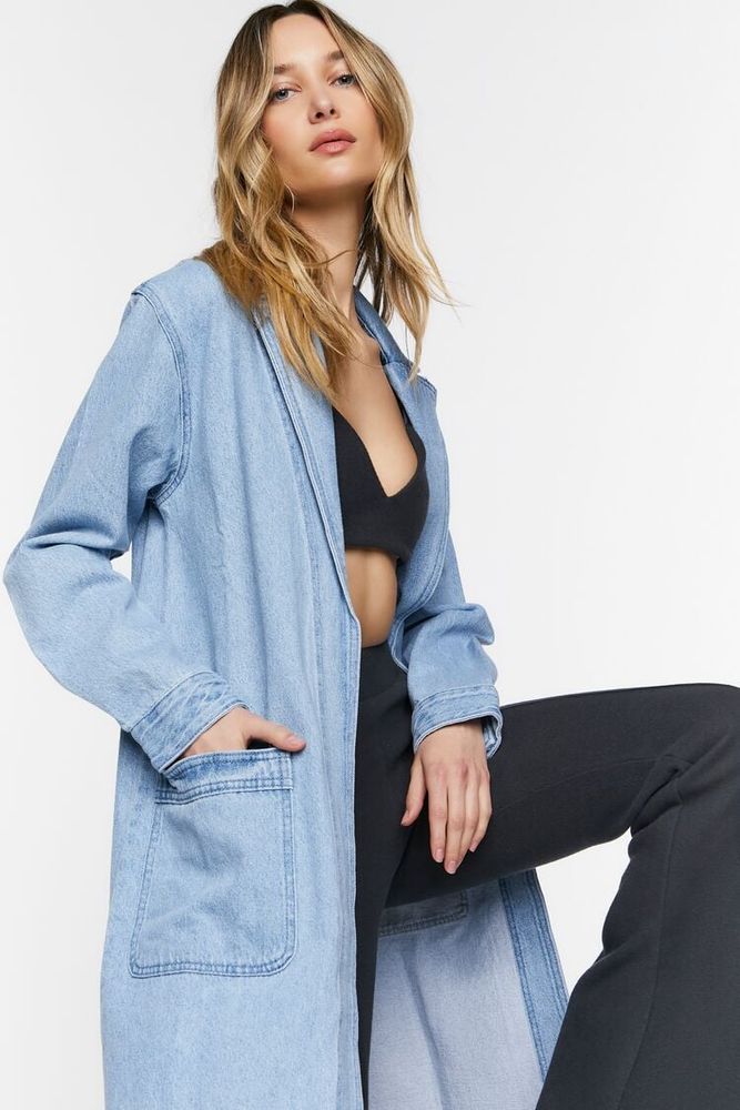 Denim 2024 longline jacket
