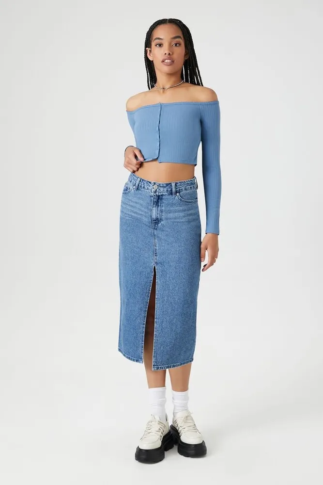 F21 sales denim skirt