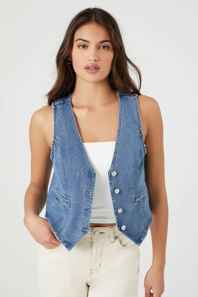 Forever 21 hot sale denim vest
