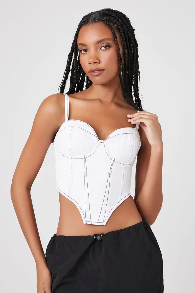 Forever 21 sale bustier crop top