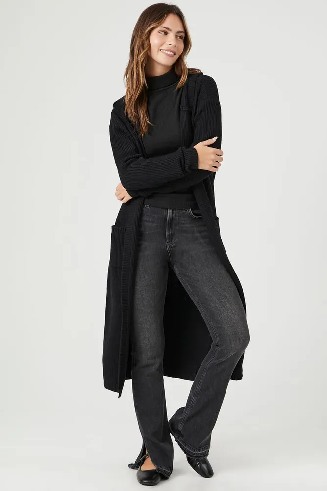 Womens hooded 2025 duster cardigan