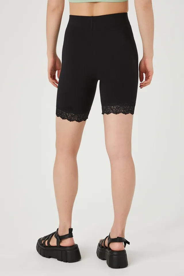 Forever 21 best sale lace biker shorts