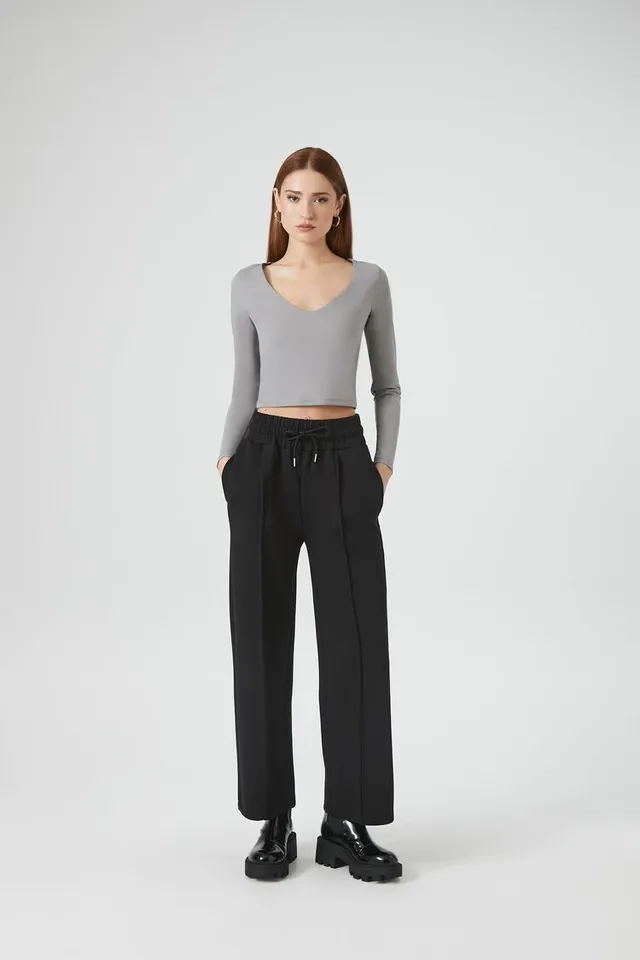 Forever 21 Women's Drawstring Scuba Knit Pants | MainPlace Mall