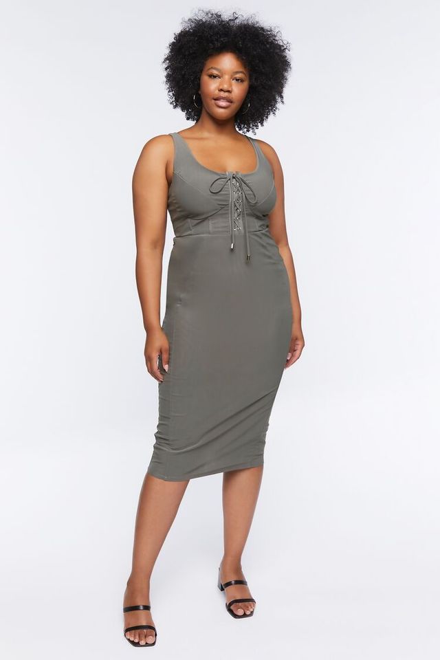 Grey bodycon sale midi dress