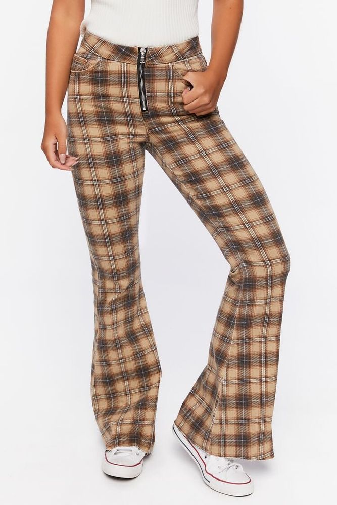 Forever 21 yellow plaid pants online