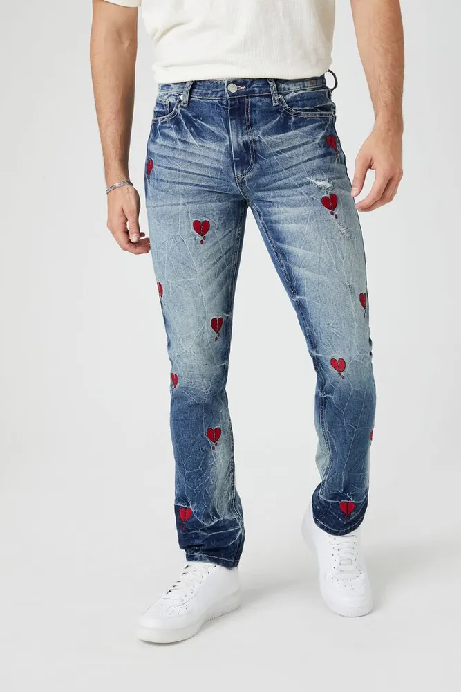 Forever 21 discount embroidered jeans