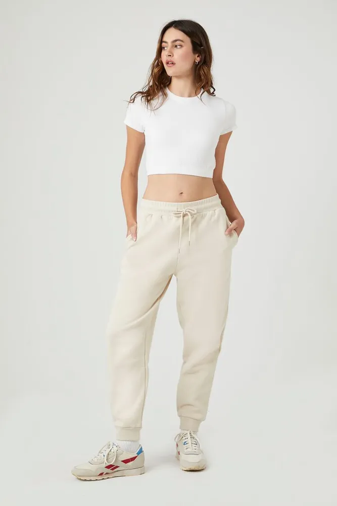 Fleece drawstring on sale joggers
