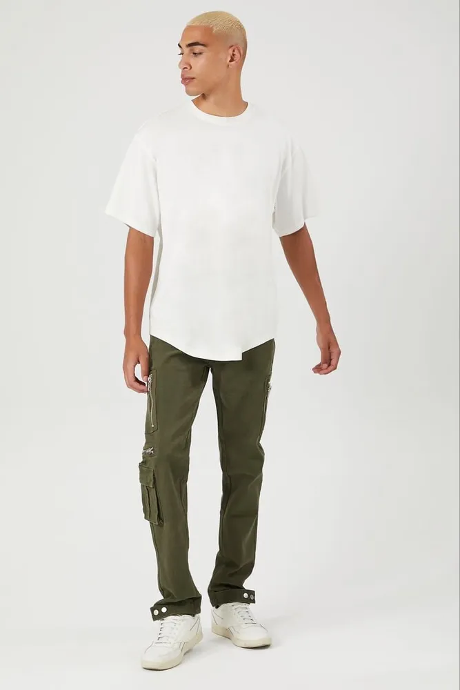 Forever 21 Men Slim Fit Cargo Pants in Olive 33 Vancouver Mall