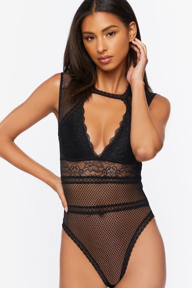 Black lace bodysuit forever 2025 21