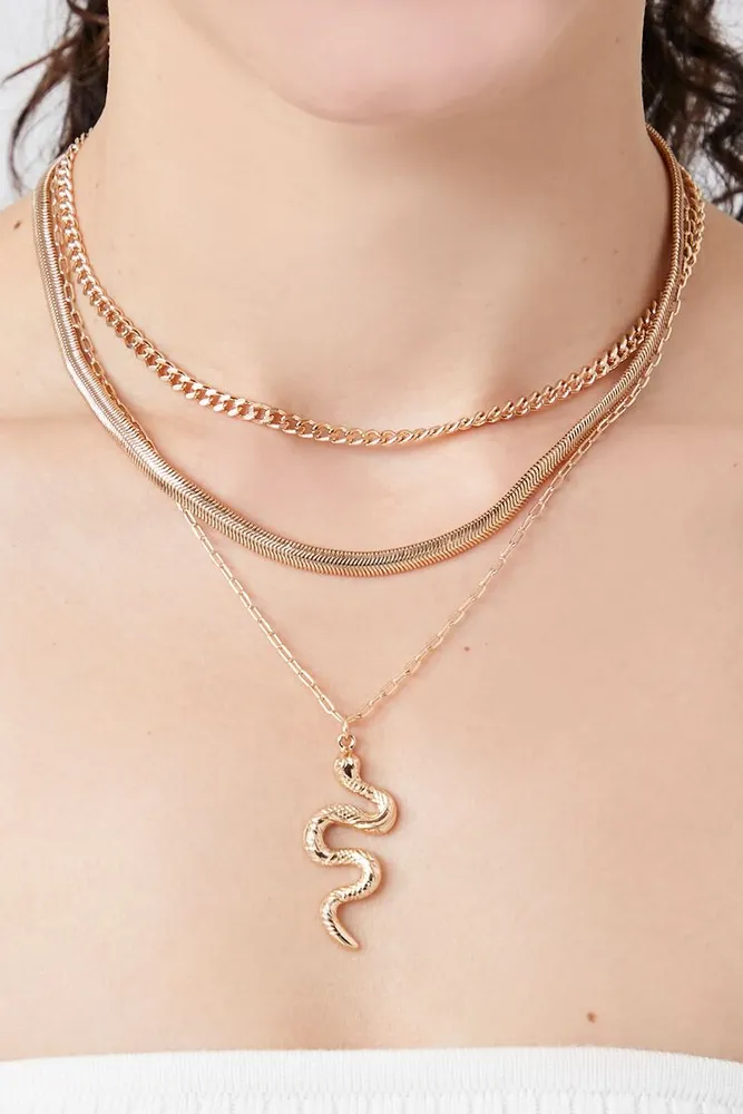 Forever 21 gold layered new arrivals necklace
