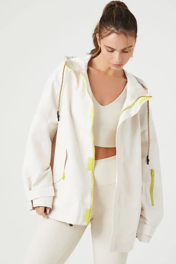 Colorblock hooded anorak outlet