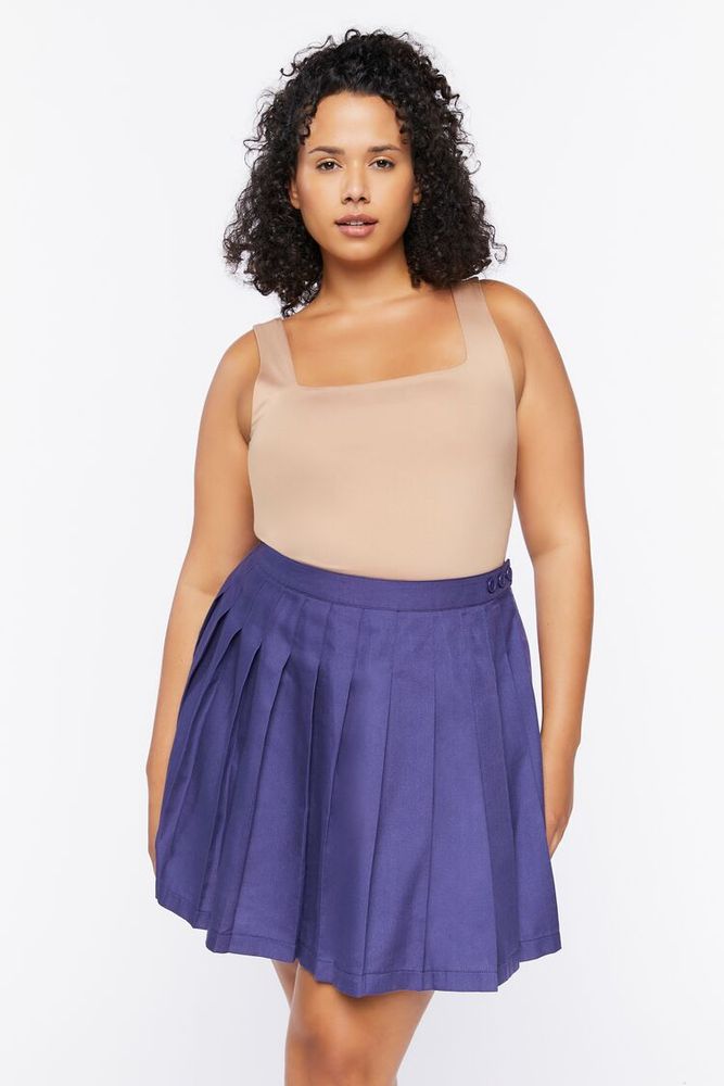 Forever 21 Women s Pleated Mini Skirt in Navy 0X Vancouver Mall