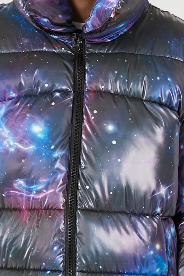 Holographic puffer on sale jacket forever 21