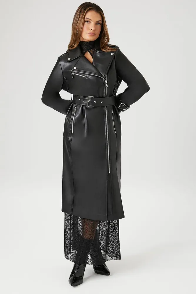 Black trench discount coat forever 21