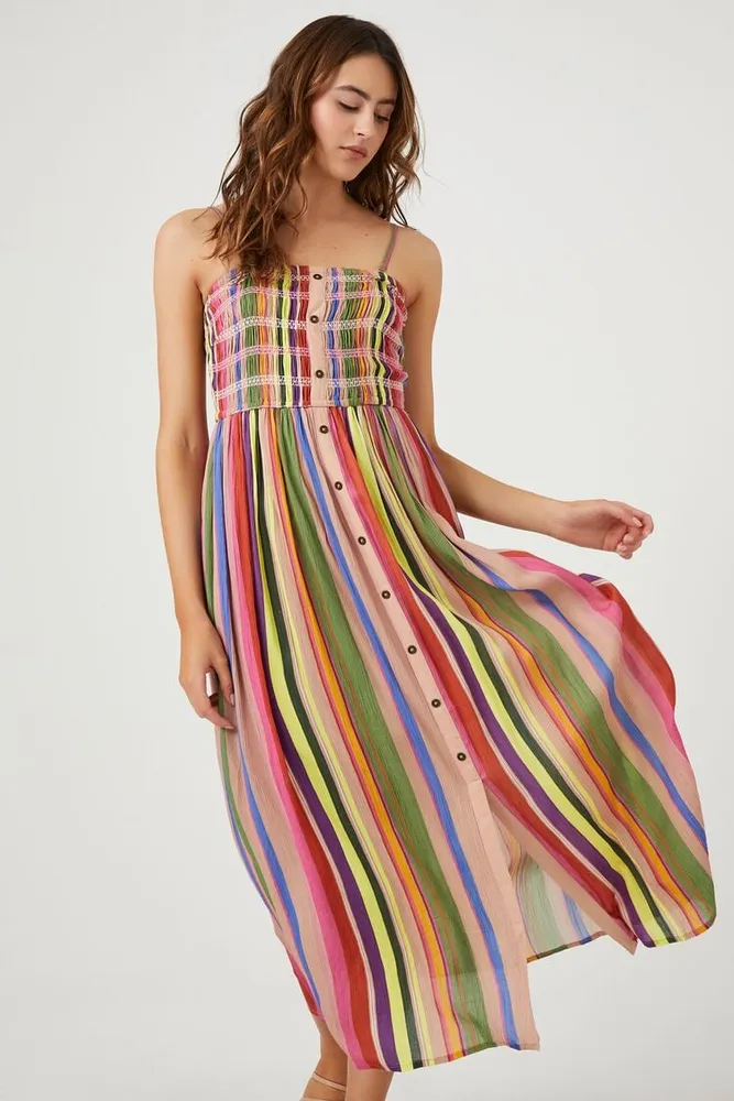 Forever 21 top striped maxi dress