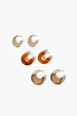 Forever 21 tortoise hoop earrings top