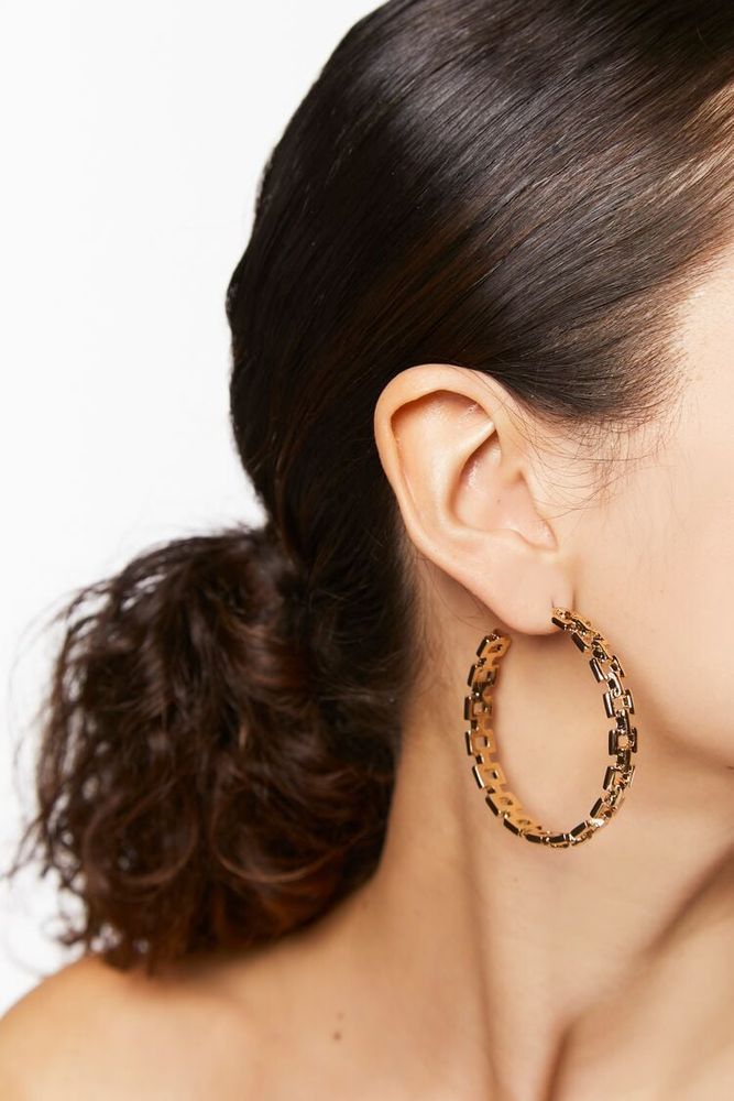 Forever 21 gold hoops on sale