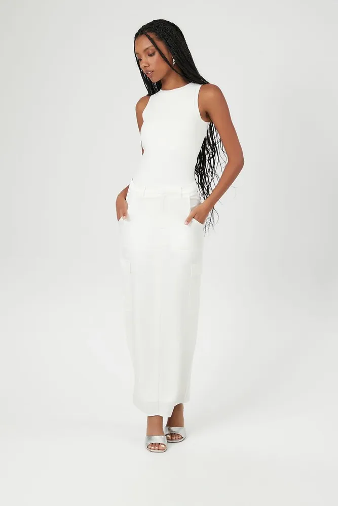 Satin midi on sale skirt forever 21