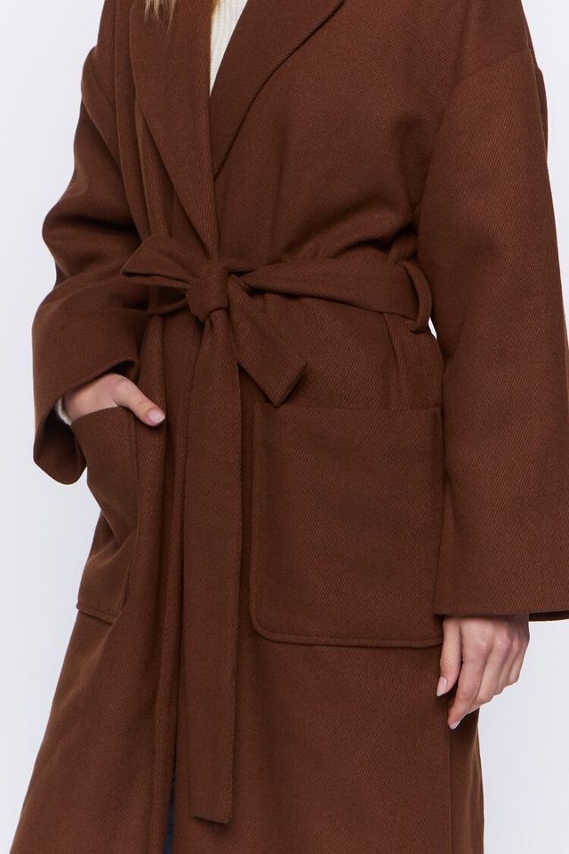 Belted wrap coat forever 21 clearance
