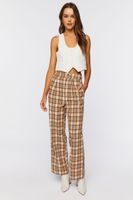 F21 plaid pants discount