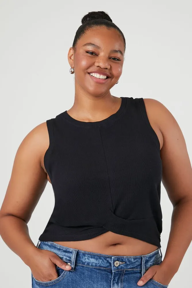 Forever 21 twist outlet front crop top