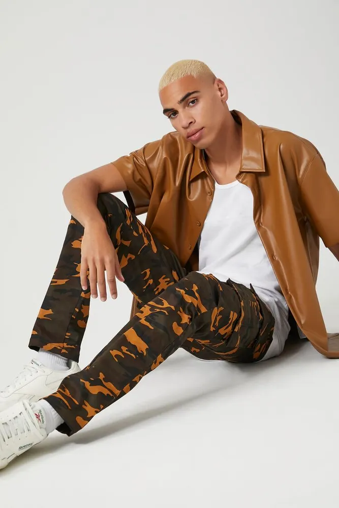 Forever 21 mens camo pants online