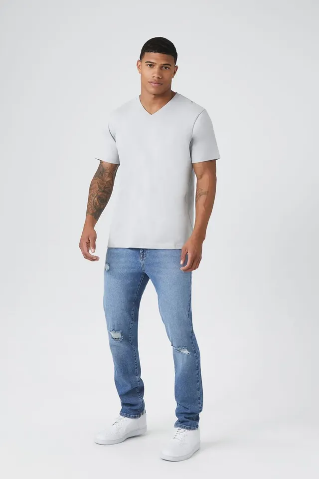 Forever 21 v top neck t shirt
