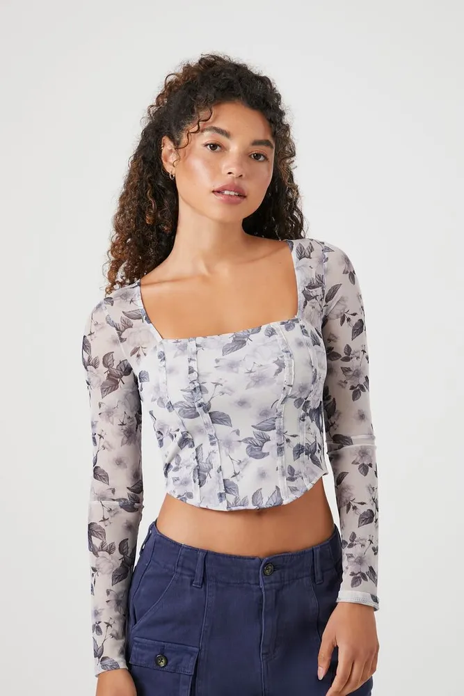Forever 21 mesh crop top store