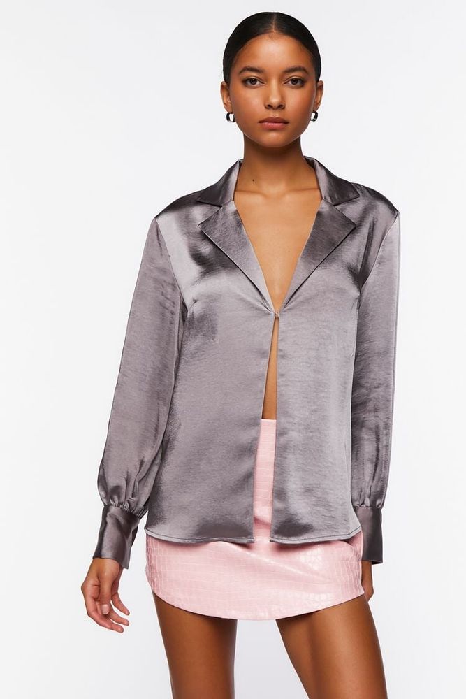 Satin blouse forever 21 on sale