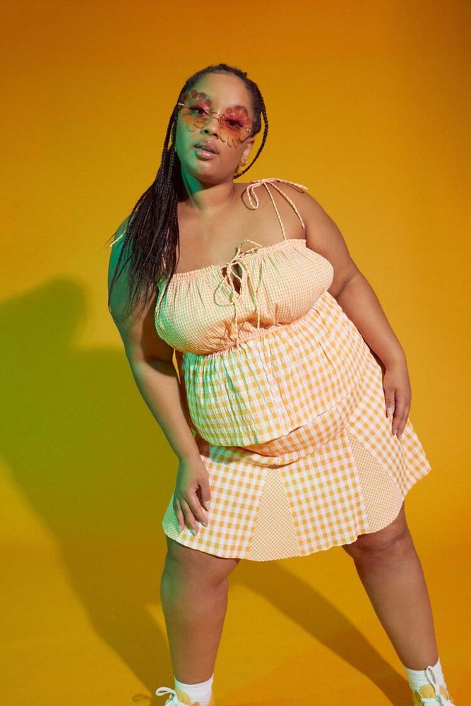 Forever 21 plus size plaid skirt sale