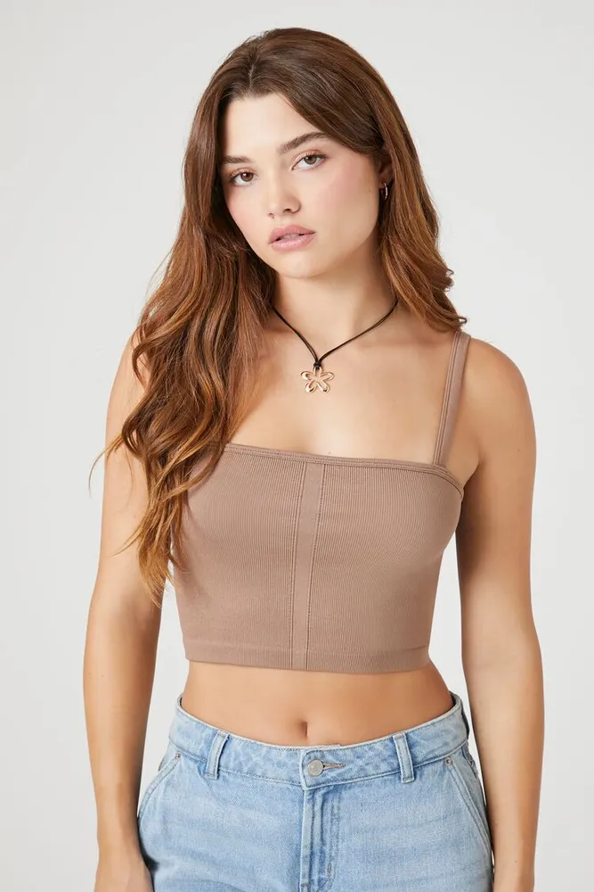 Forever 21 Women s Seamless Cropped Cami CoolSprings Galleria