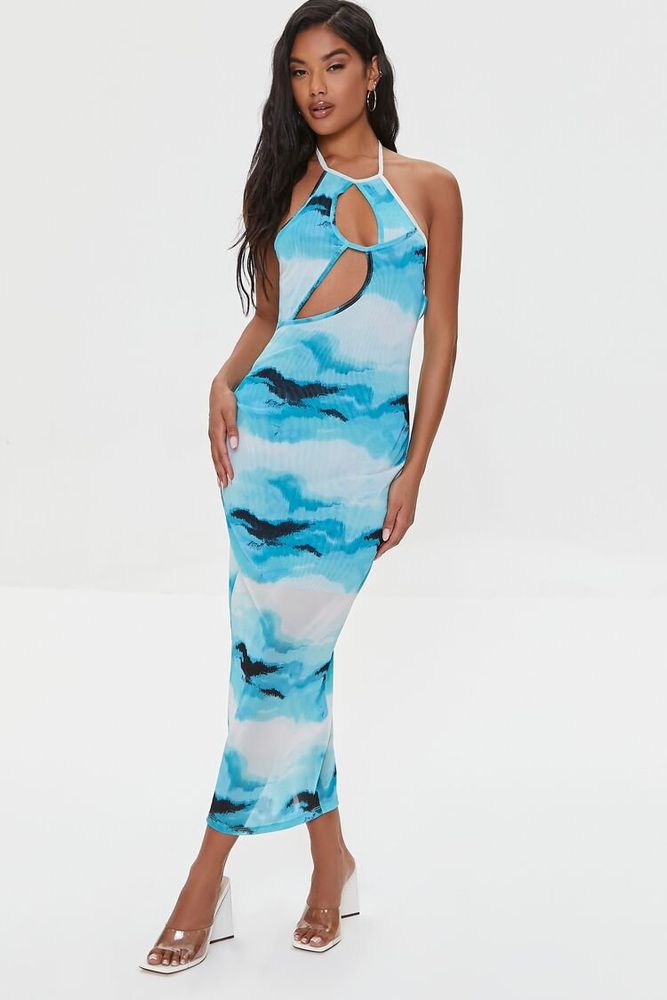 Blue forever 21 dress outlet