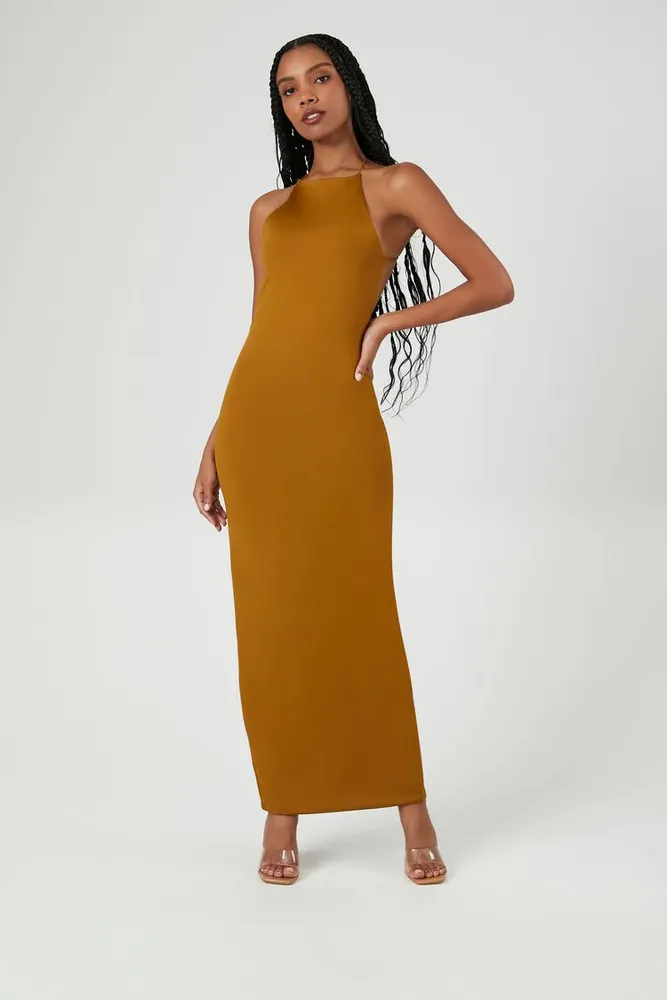 Forever 21 orange maxi dress cheap