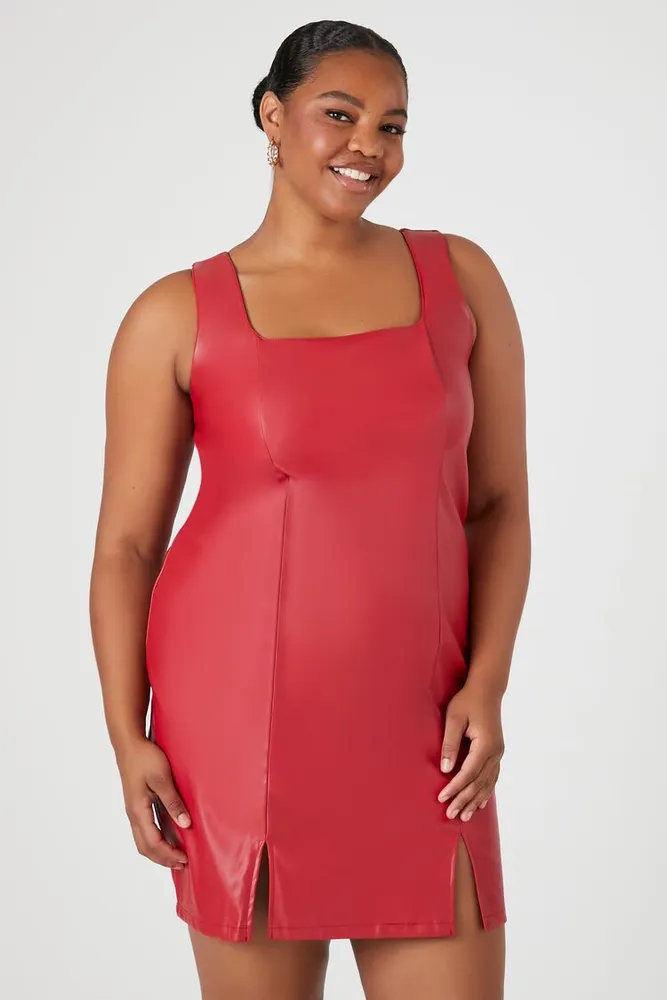 Red mini dress forever 21 hot sale
