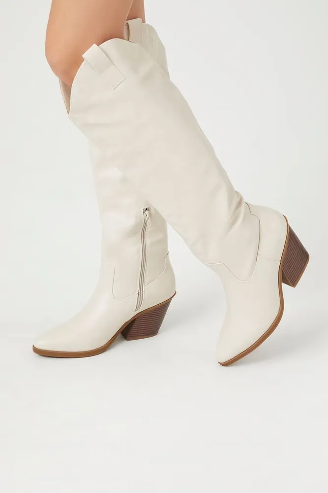 Forever 21 white boots hotsell