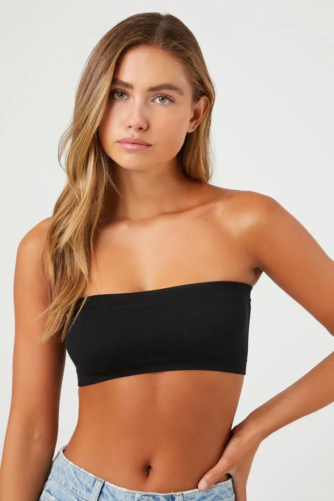 Seamless ribbed shop bralette