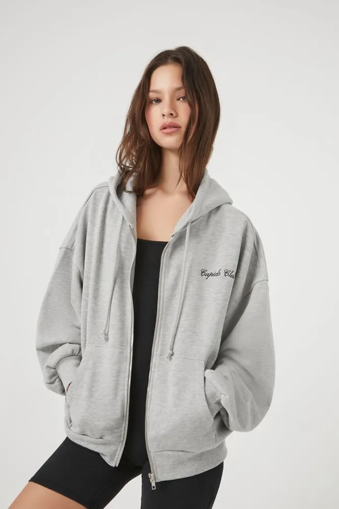 Forever 21 grey hoodie hotsell