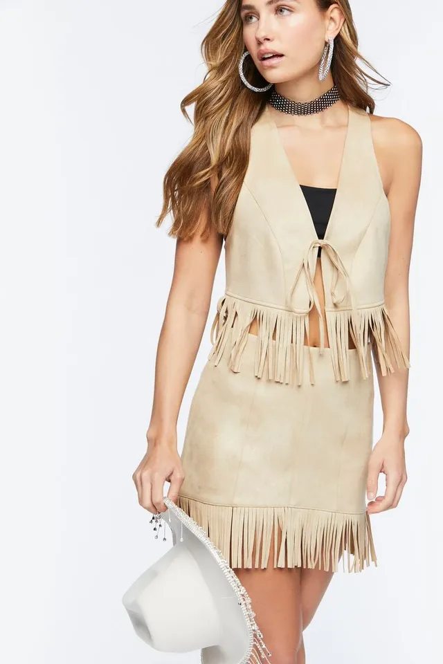 Forever 21 fringe dress clearance