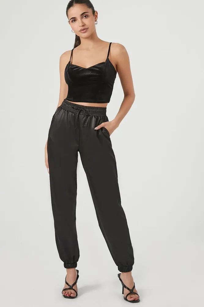 Satin joggers new arrivals forever 21