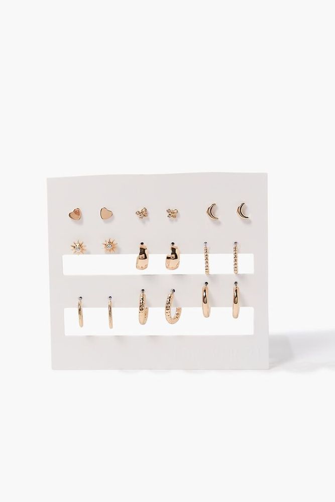 La hearts 16 pack star and shop moon earrings