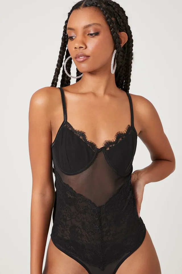 Forever 21 black bodysuit discount